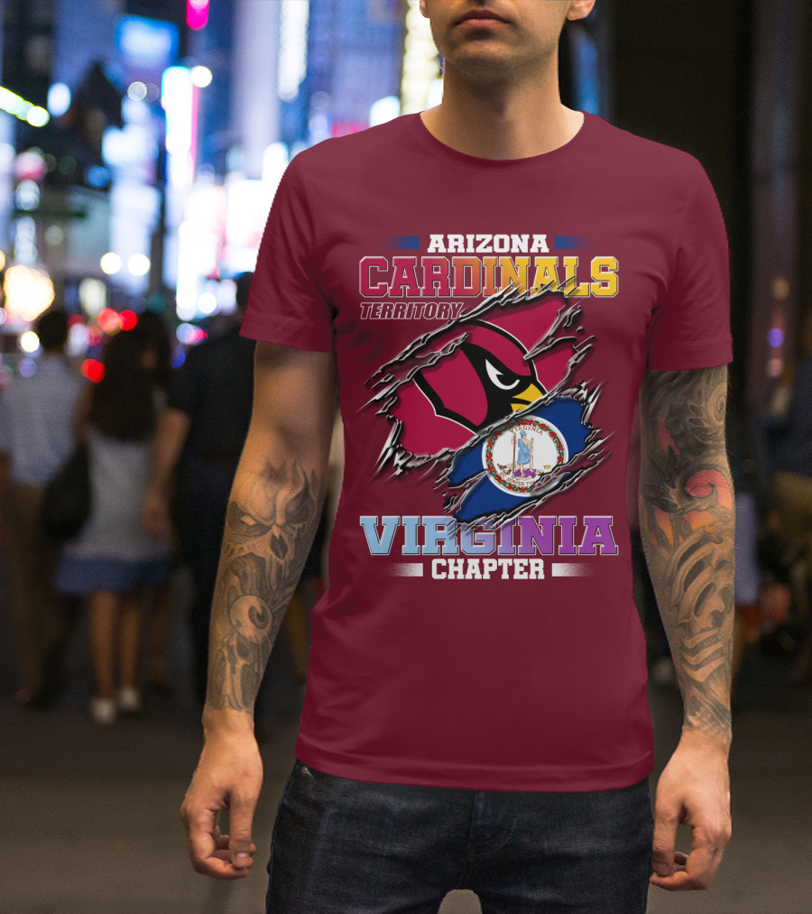 Arizona Cardinals Territory Virginia Chapter T-Shirt