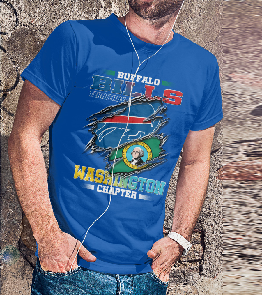 Buffalo Bills Territory Washington Chapter Seal Of The State Of Washington T-Shirt