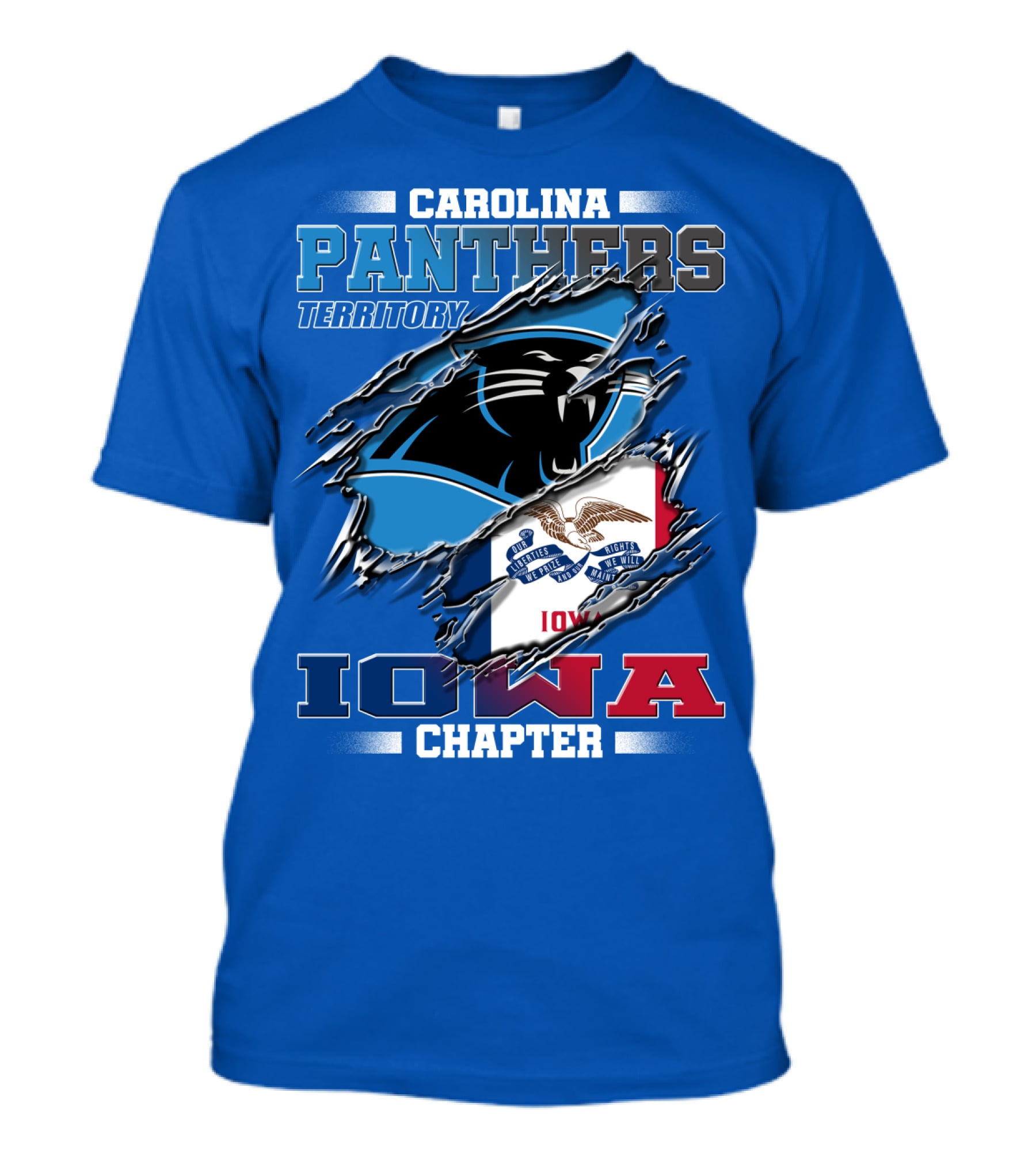 Carolina Panthers Territory Iowa Chapter T-Shirt