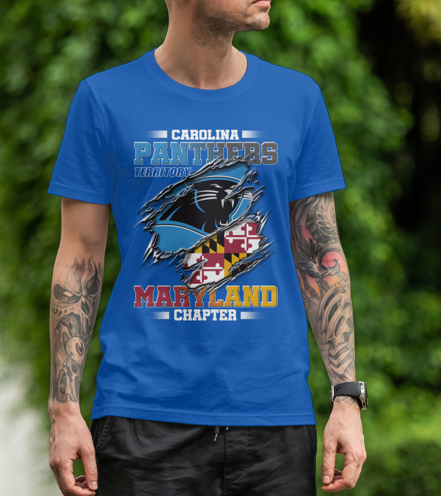 Carolina Panthers Territory Maryland Chapter T-Shirt