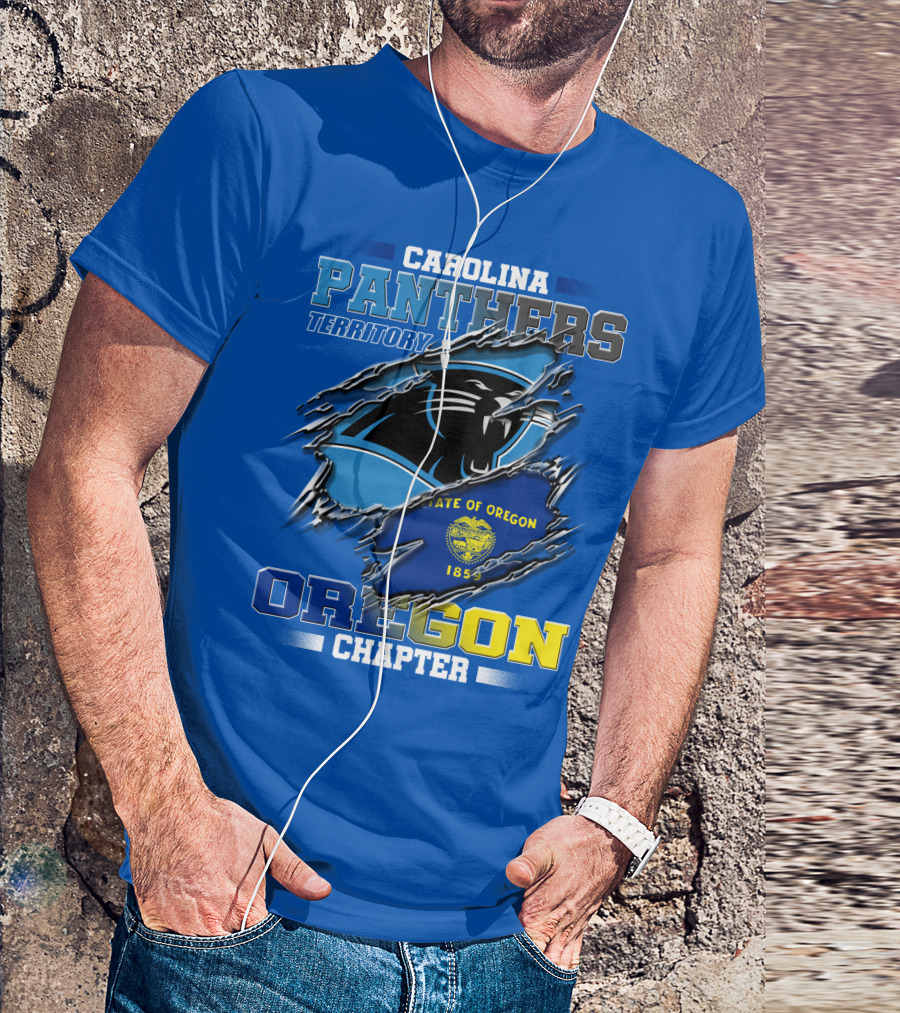 CAROLINA PANTHERS TERRITORY OREGON CHAPTER STATE OF OREGON 1859 T-Shirt