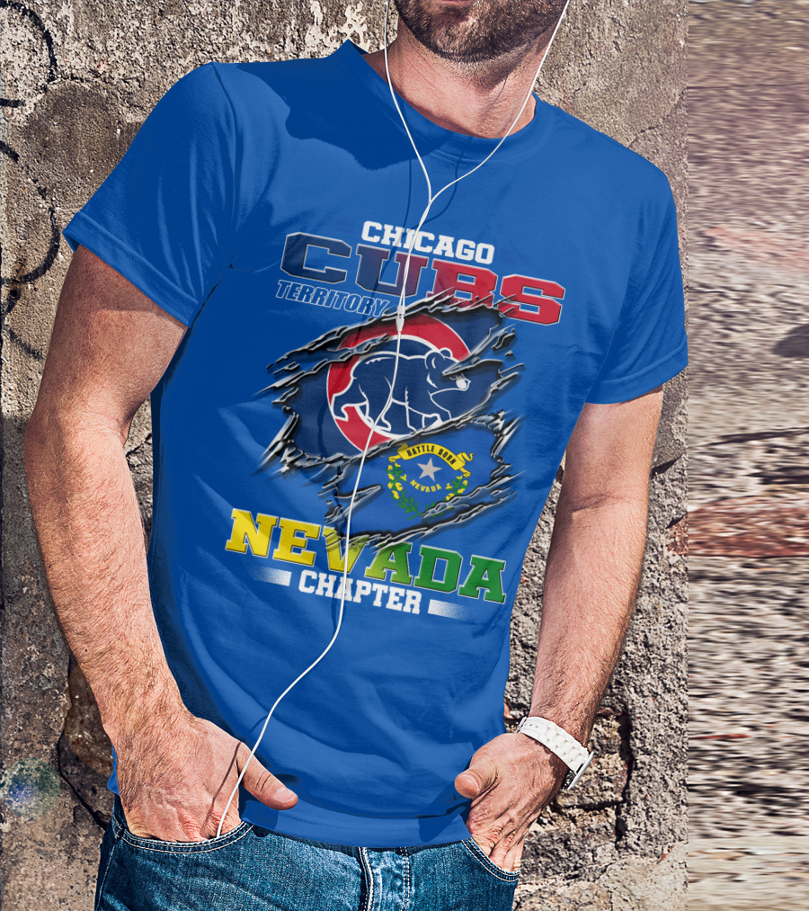 Chicago Cubs Territory Nevada Chapter Battle Born T-Shirt