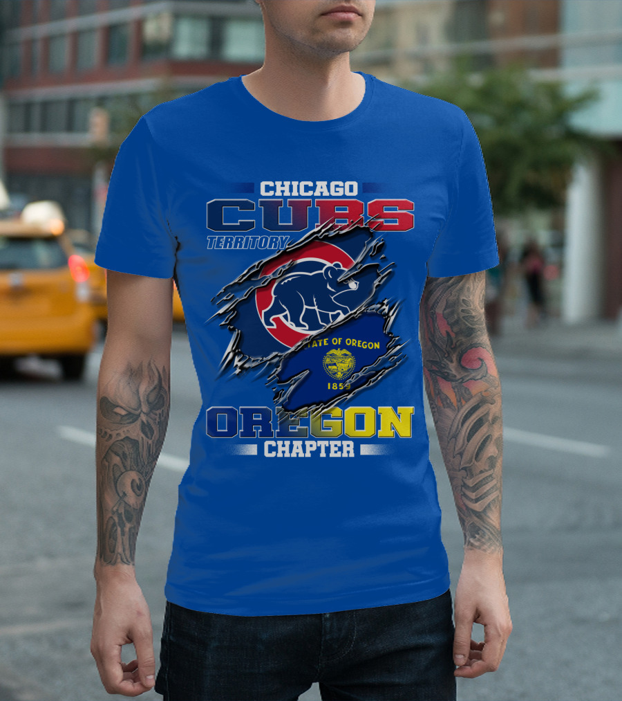Chicago Cubs Territory Oregon Chapter State Of Oregon 1859 T-Shirt