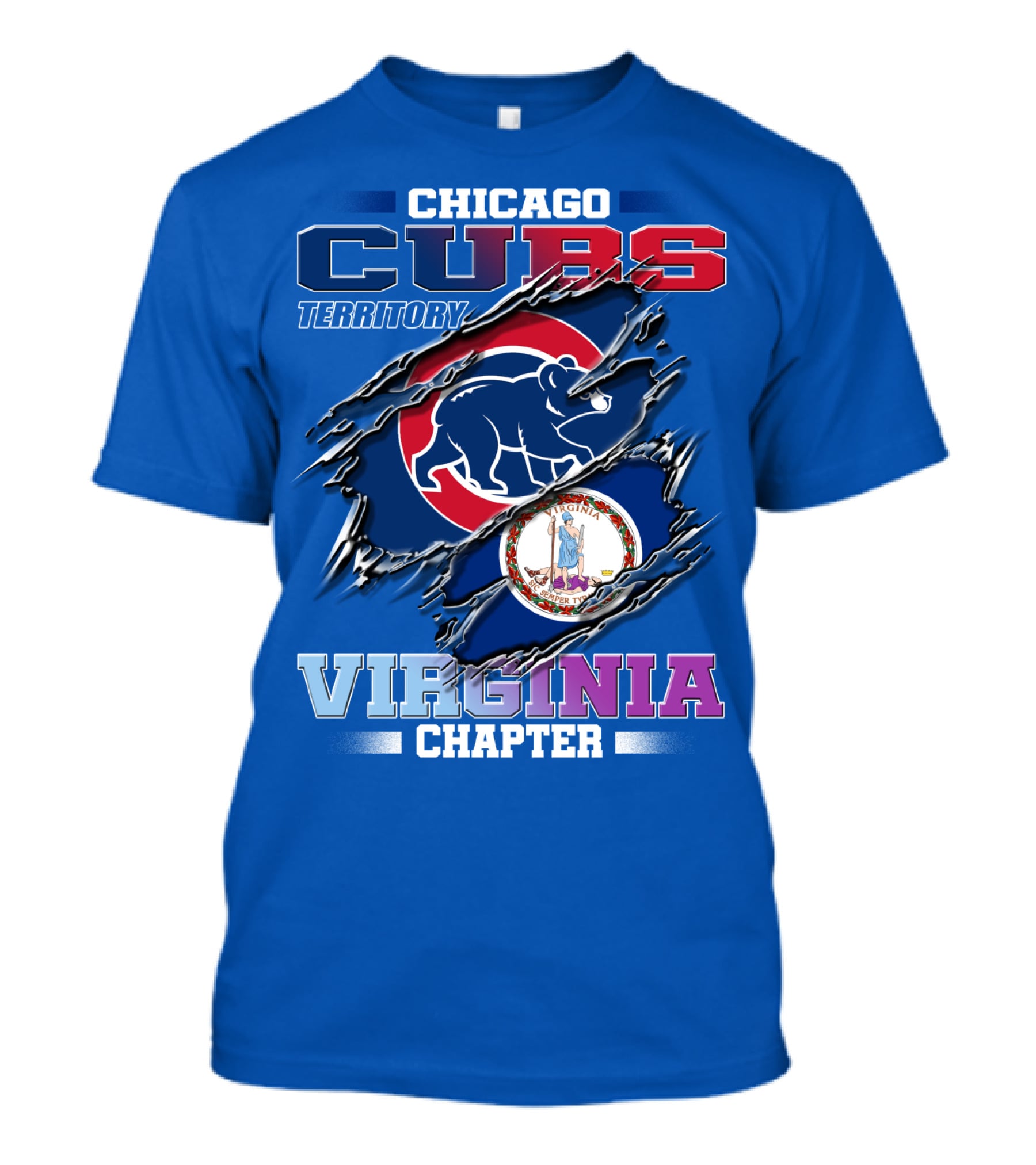 Chicago Cubs Territory Virginia Chapter T-Shirt