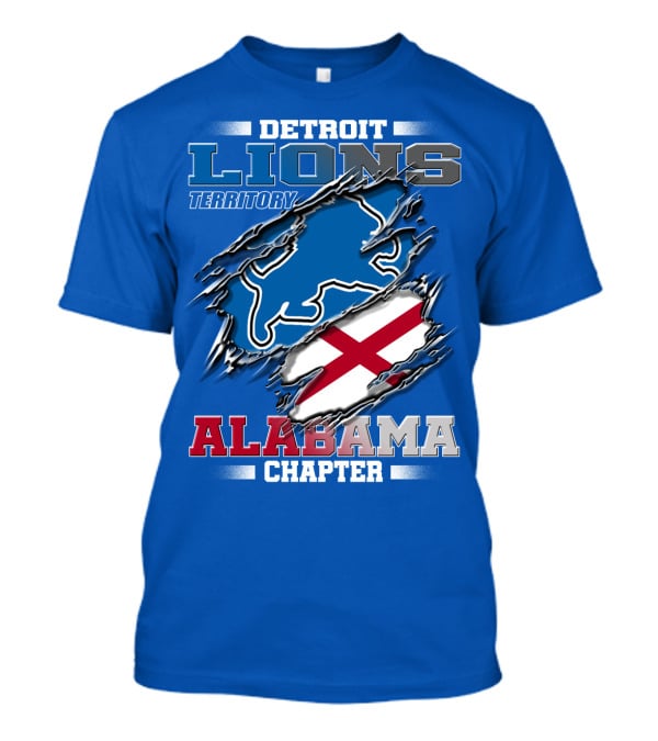 Detroit Lions Territory Alabama Chapter T-Shirt