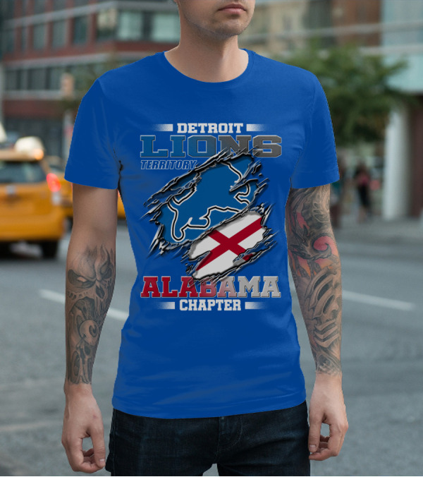 Detroit Lions Territory Alabama Chapter T-Shirt