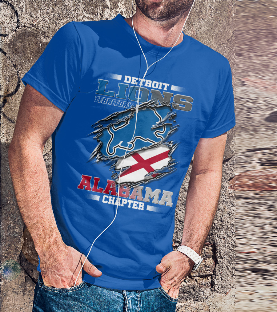 Detroit Lions Territory Alabama Chapter T-Shirt
