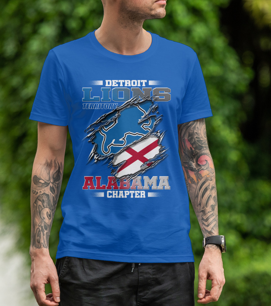 Detroit Lions Territory Alabama Chapter T-Shirt