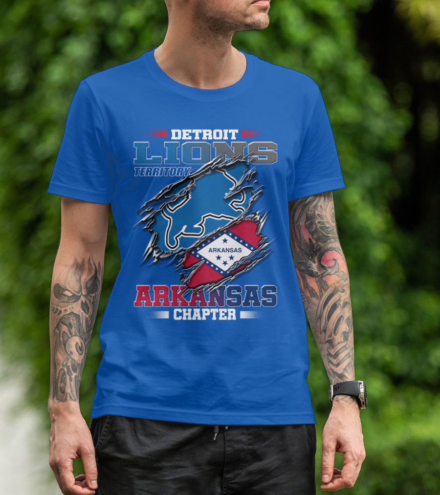 Detroit Lions Territory Arkansas Chapter T-Shirt