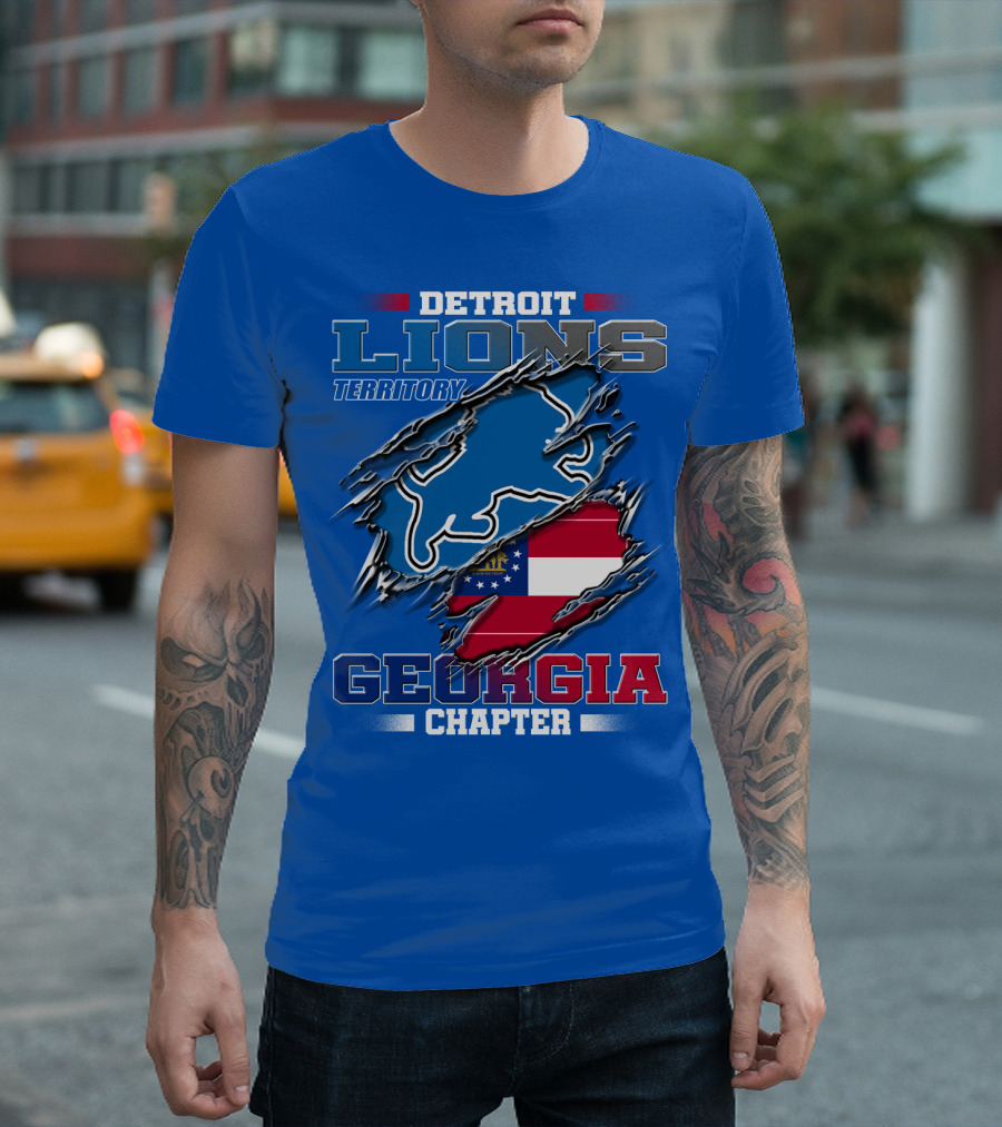 Detroit Lions Territory Georgia Chapter T-Shirt
