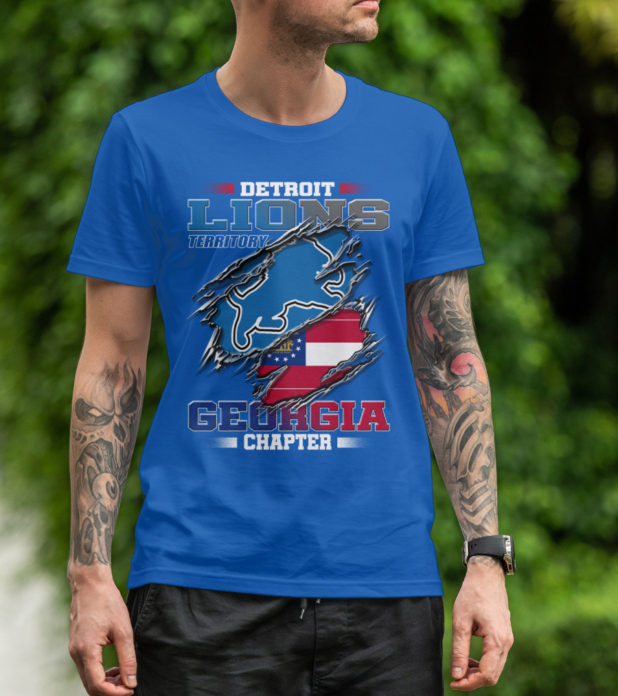 Detroit Lions Territory Georgia Chapter T-Shirt