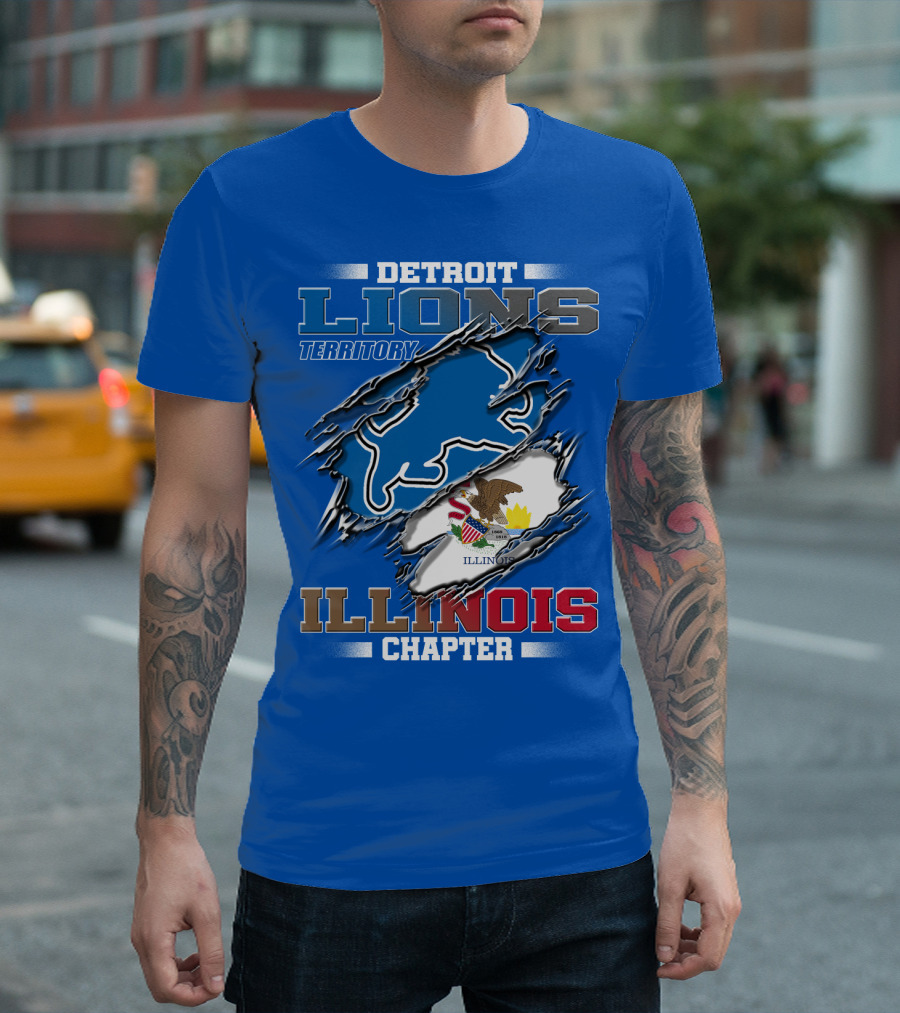 Detroit Lions Territory Illinois Chapter T-Shirt