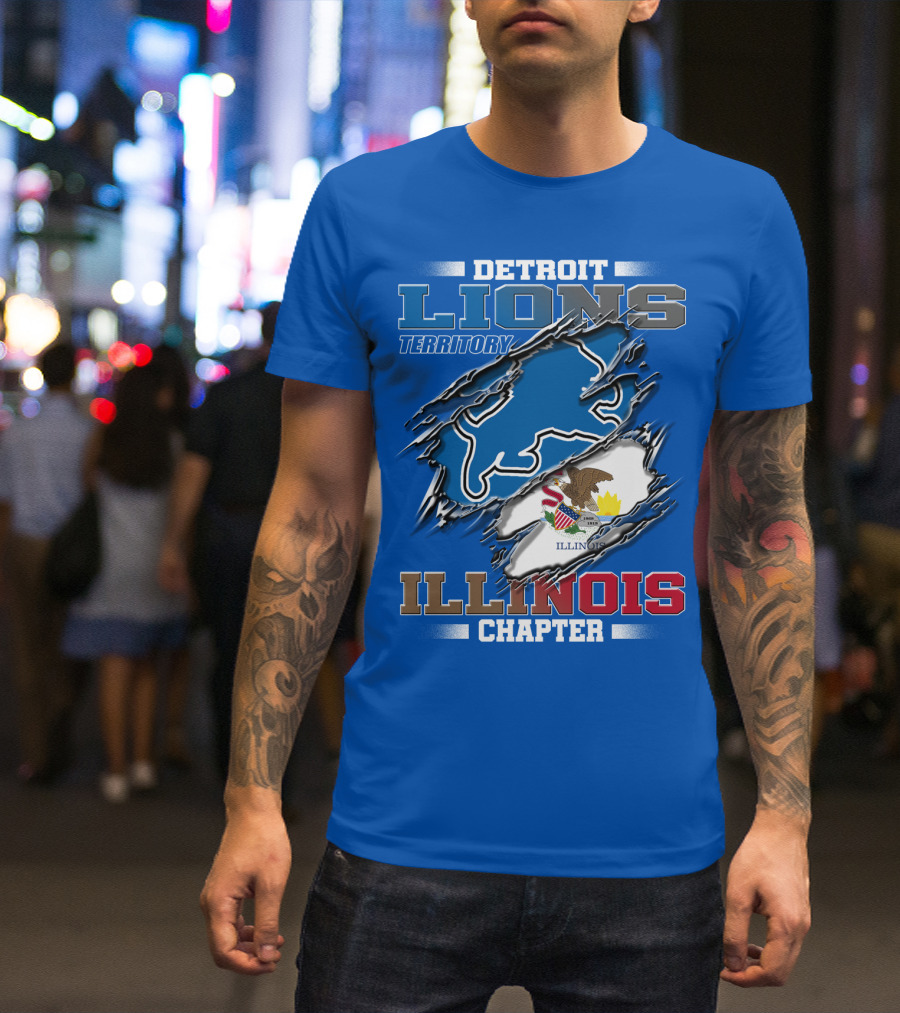 Detroit Lions Territory Illinois Chapter T-Shirt