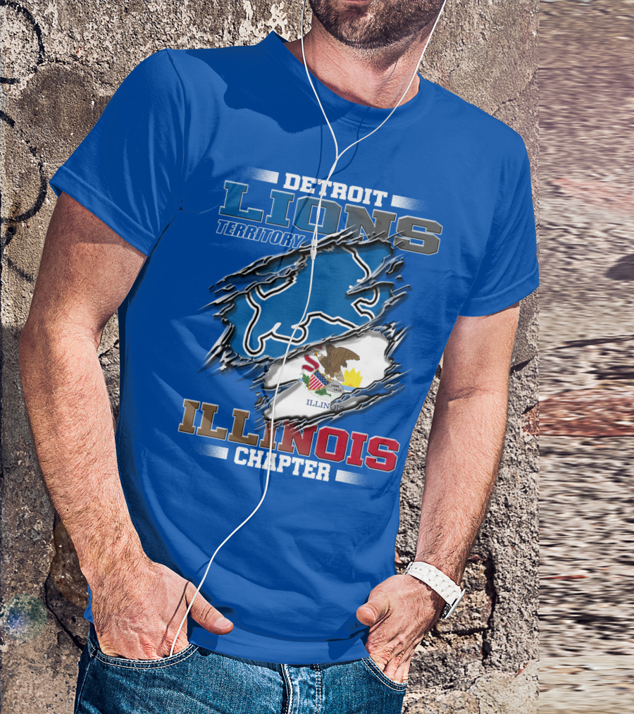 Detroit Lions Territory Illinois Chapter T-Shirt