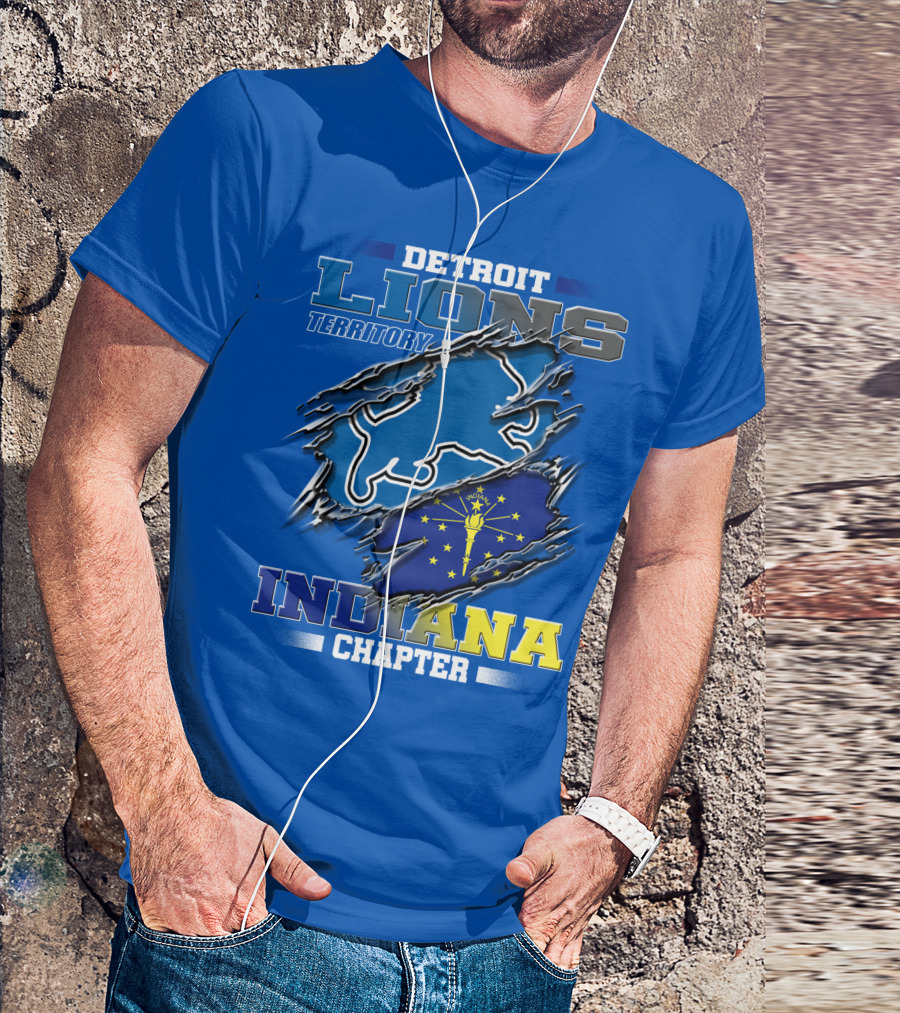 Detroit Lions Territory Indiana Chapter T-Shirt