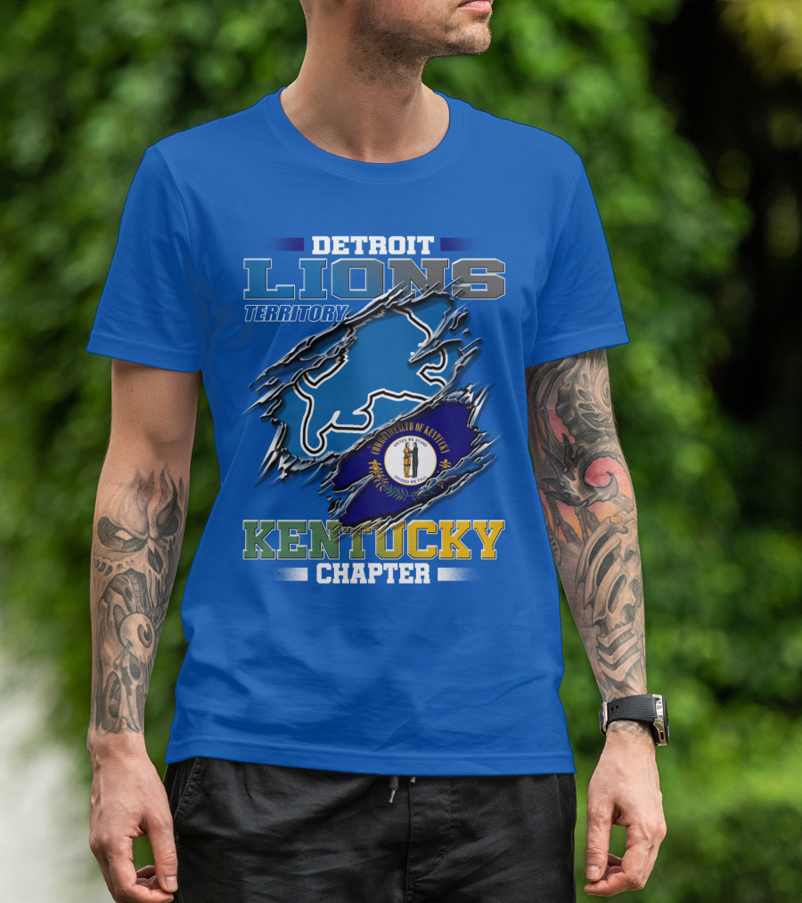 Detroit Lions Territory Kentucky Chapter Commonwealth Of Kentucky T-Shirt