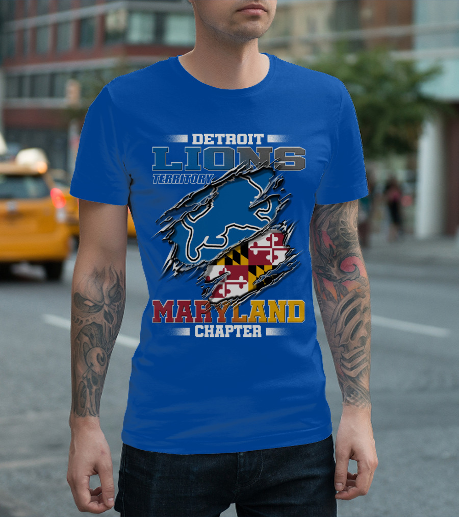 DETROIT LIONS TERRITORY MARYLAND CHAPTER T-Shirt