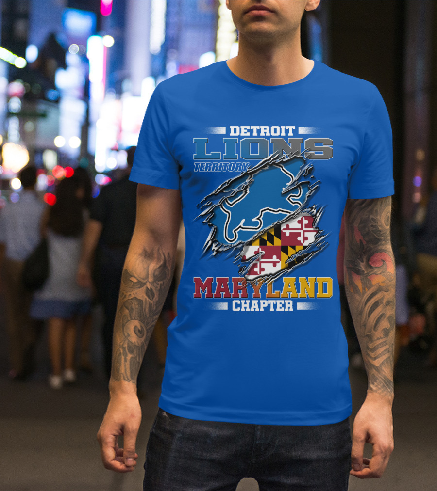 DETROIT LIONS TERRITORY MARYLAND CHAPTER T-Shirt