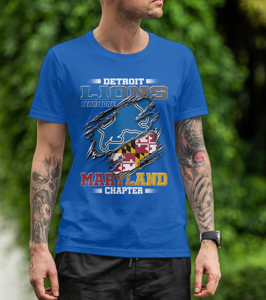 DETROIT LIONS TERRITORY MARYLAND CHAPTER T-Shirt