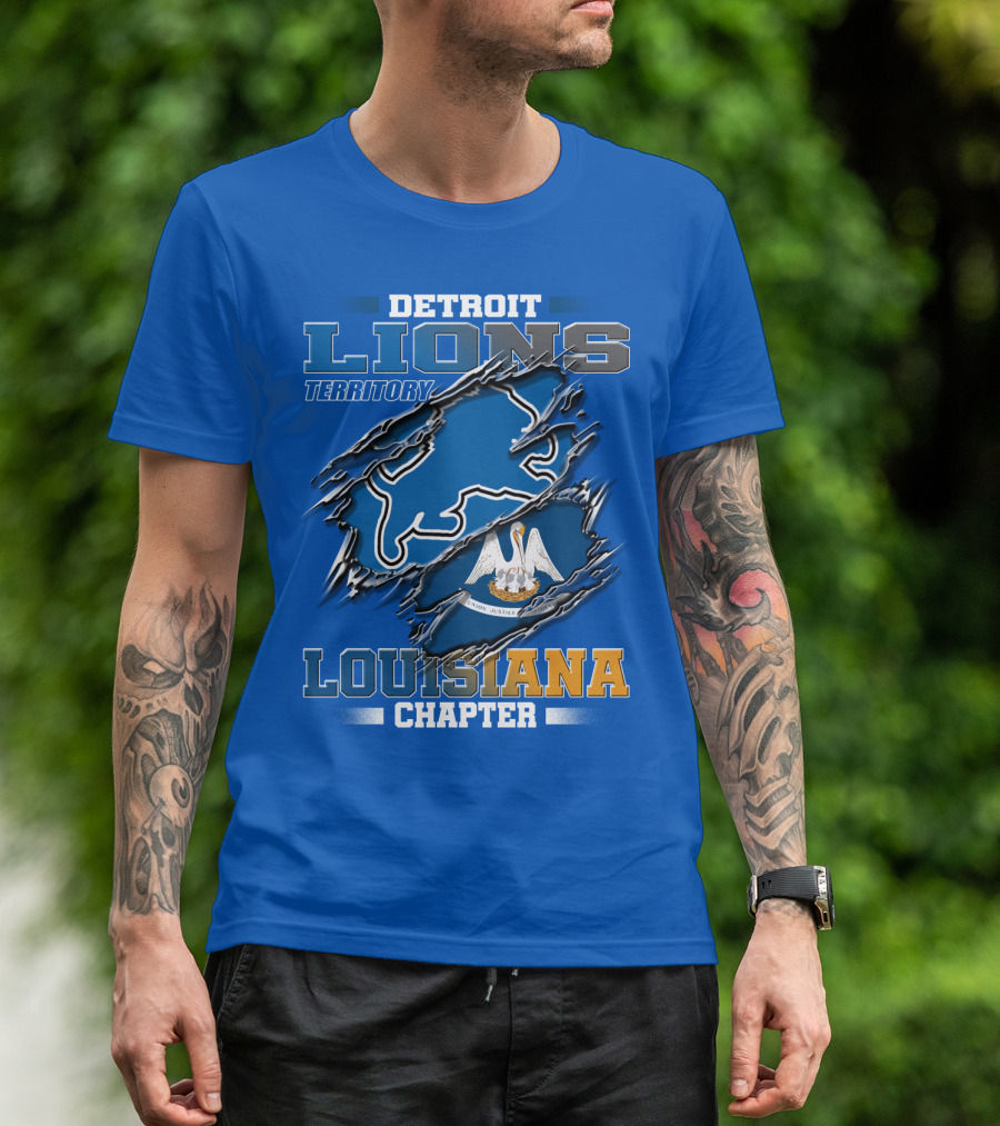DETROIT LIONS TERRITORY LOUISIANA CHAPTER T-Shirt