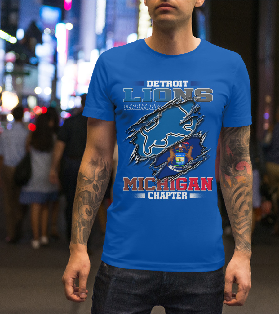 Detroit Lions Territory Michigan Chapter T-Shirt