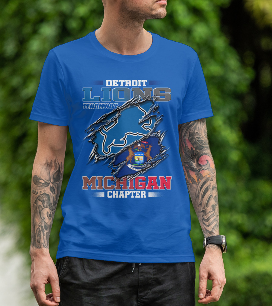 Detroit Lions Territory Michigan Chapter T-Shirt