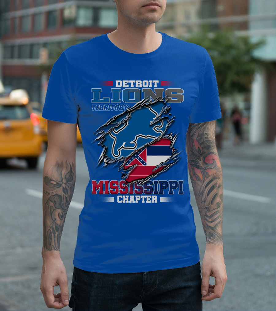 Detroit Lions Territory Mississippi Chapter T-Shirt