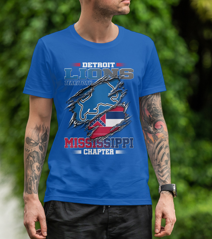 Detroit Lions Territory Mississippi Chapter T-Shirt