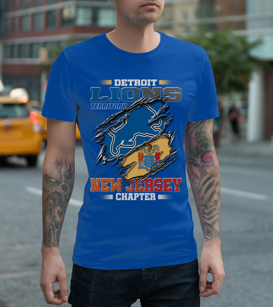 DETROIT LIONS TERRITORY NEW JERSEY CHAPTER T-Shirt