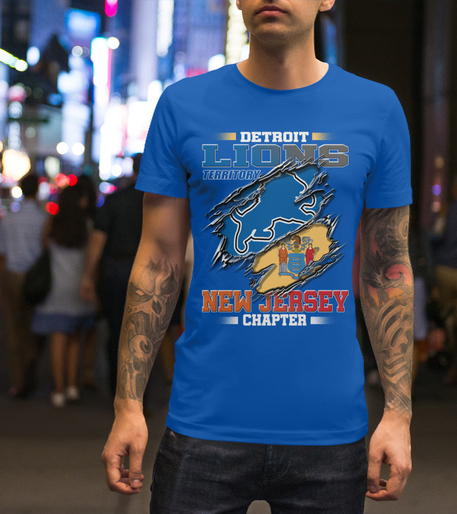 DETROIT LIONS TERRITORY NEW JERSEY CHAPTER T-Shirt