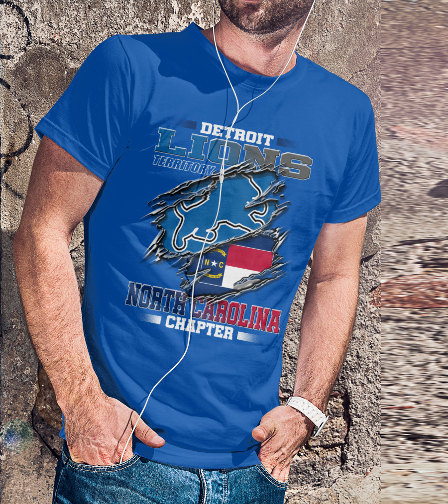 Detroit Lions Territory North Carolina Chapter T-Shirt