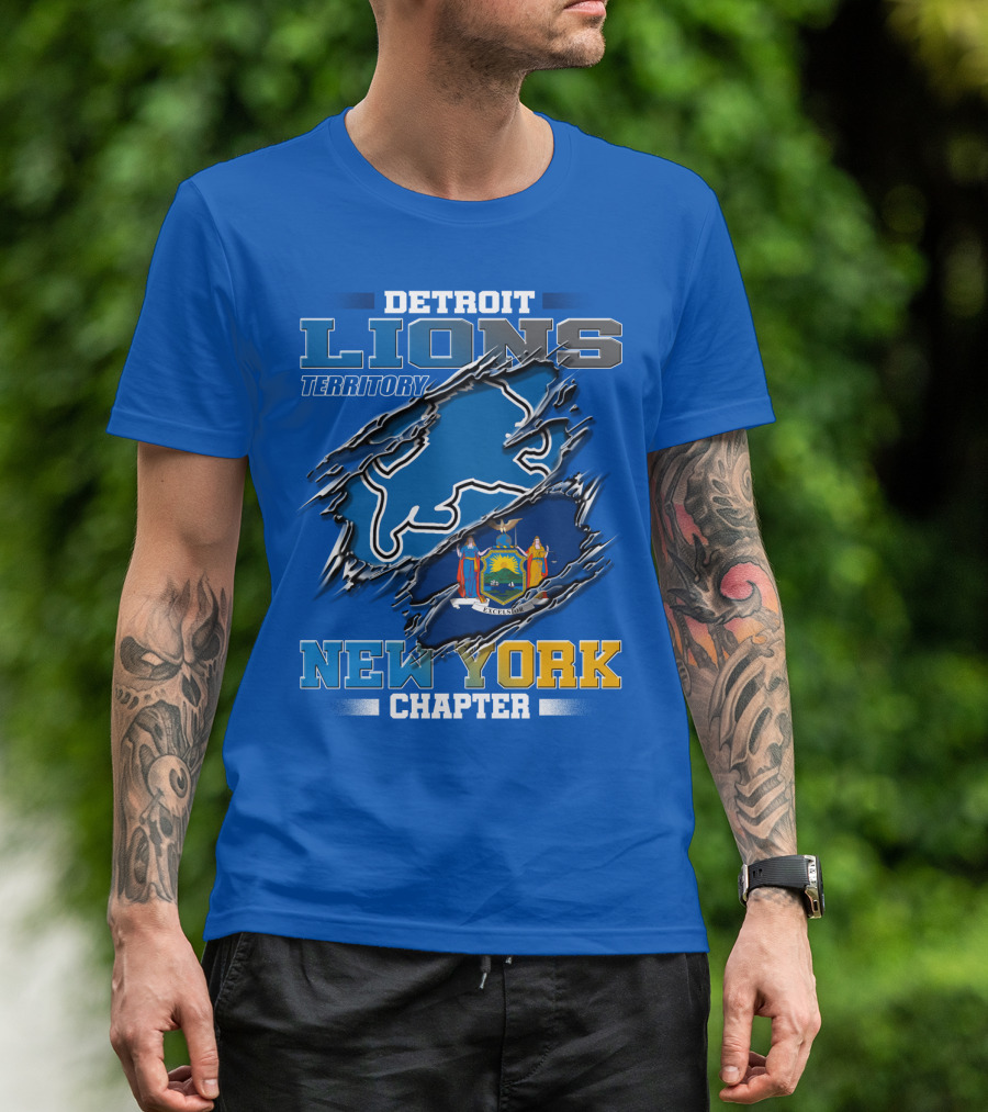Detroit Lions Territory New York Chapter T-Shirt