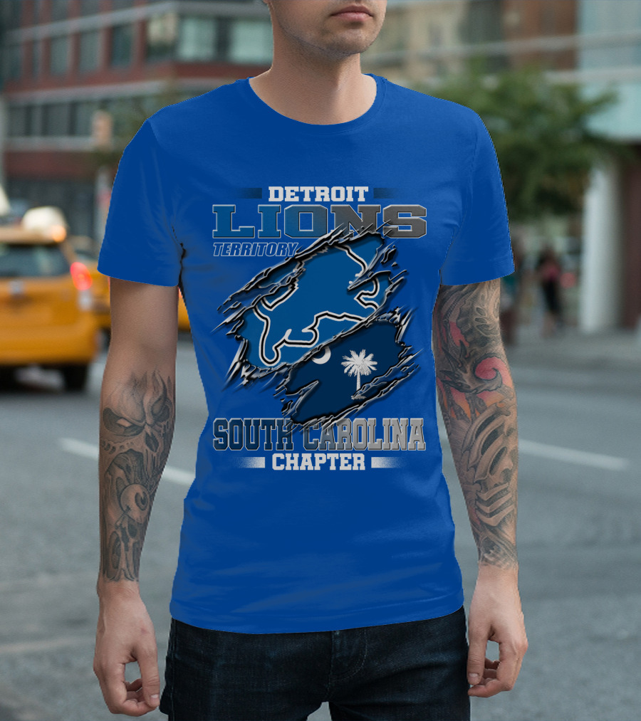 Detroit Lions Territory South Carolina Chapter T-Shirt