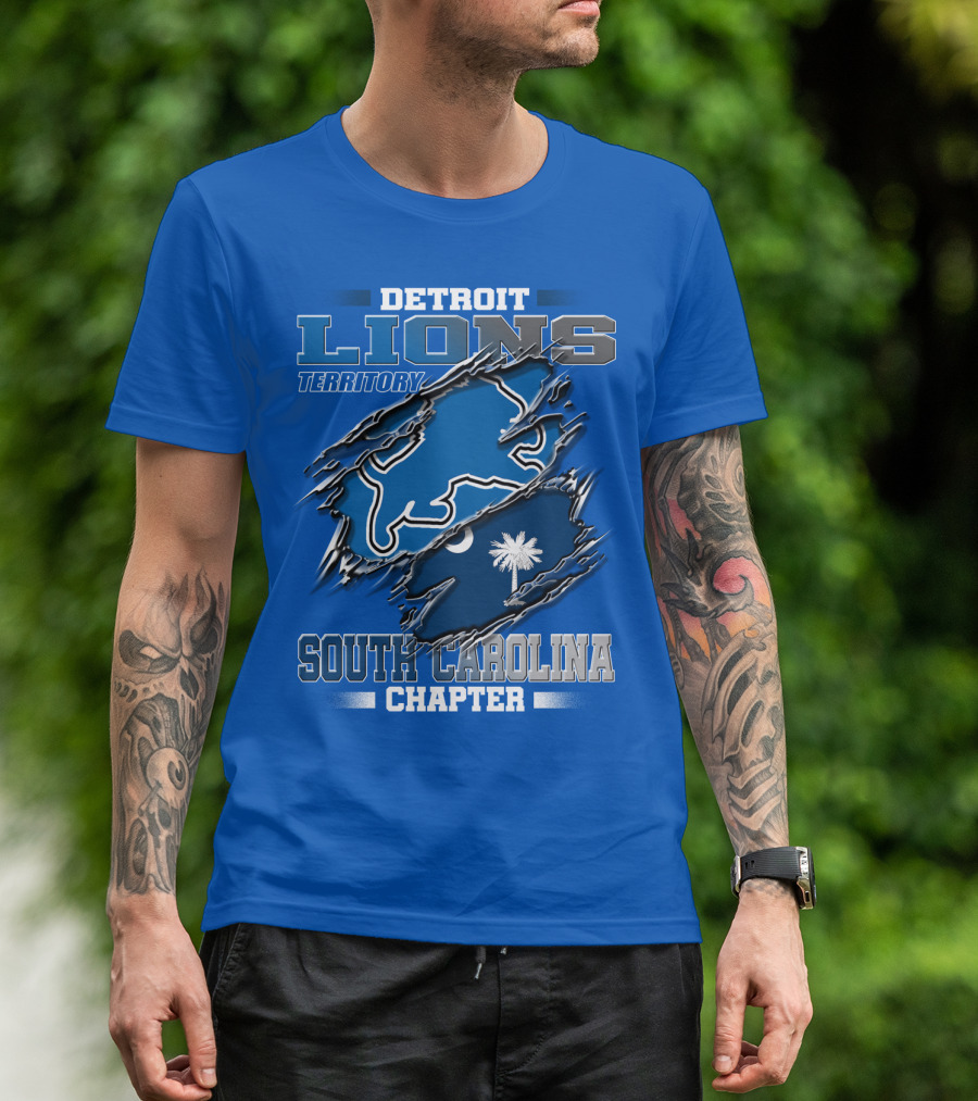 Detroit Lions Territory South Carolina Chapter T-Shirt