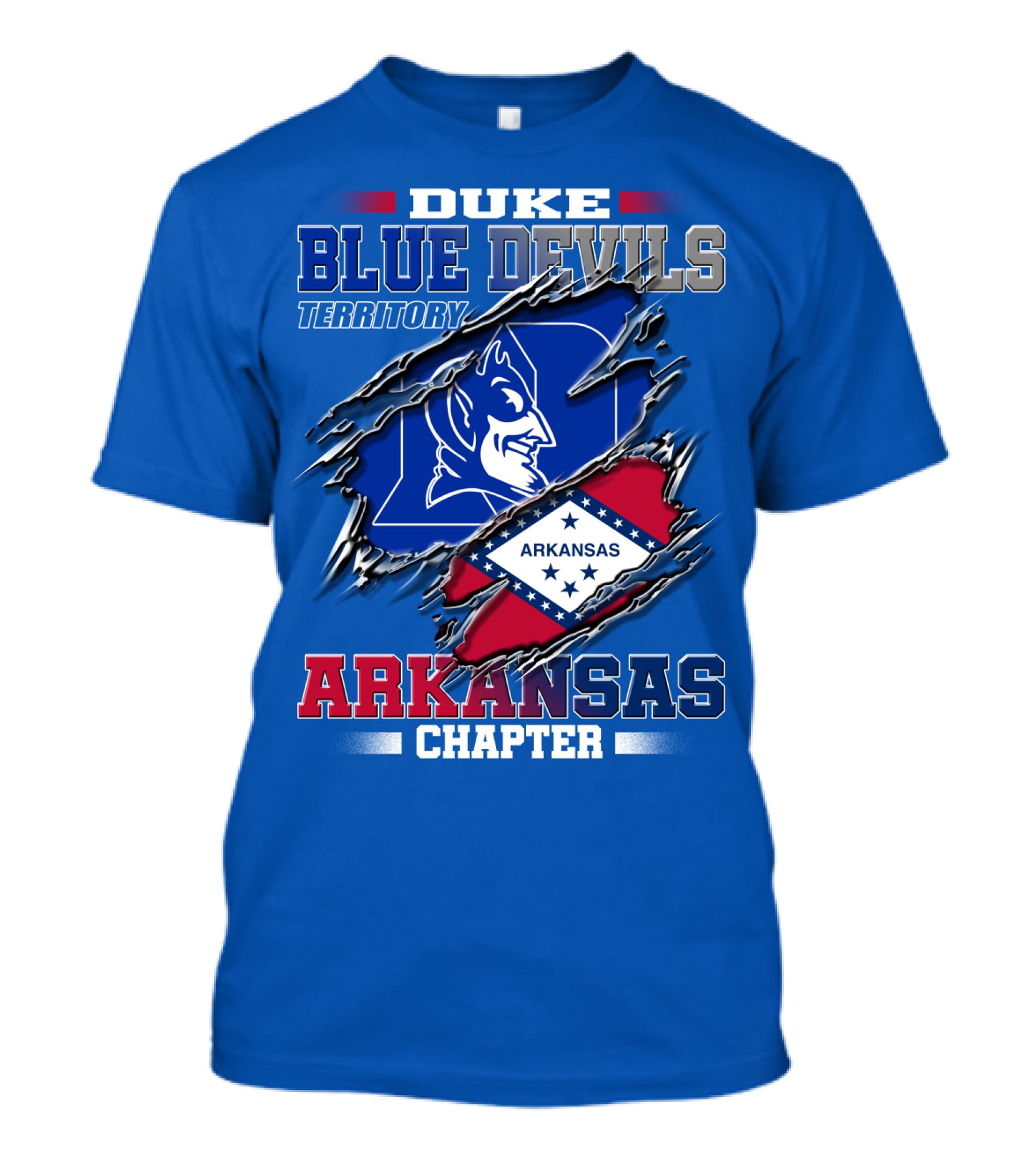 Duke Blue Devils Territory Arkansas Chapter T-Shirt