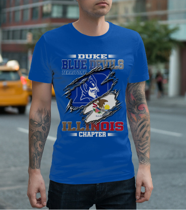 Duke Blue Devils Territory Illinois Chapter T-Shirt