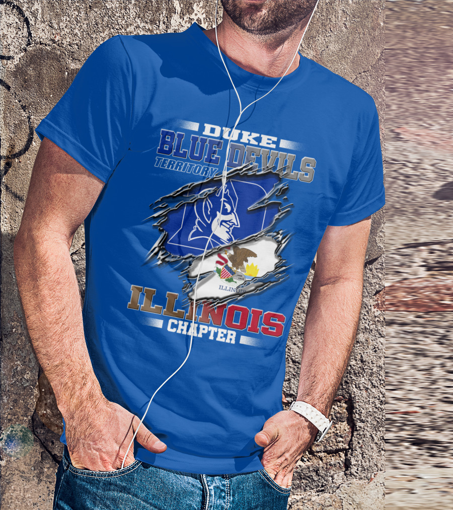 Duke Blue Devils Territory Illinois Chapter T-Shirt