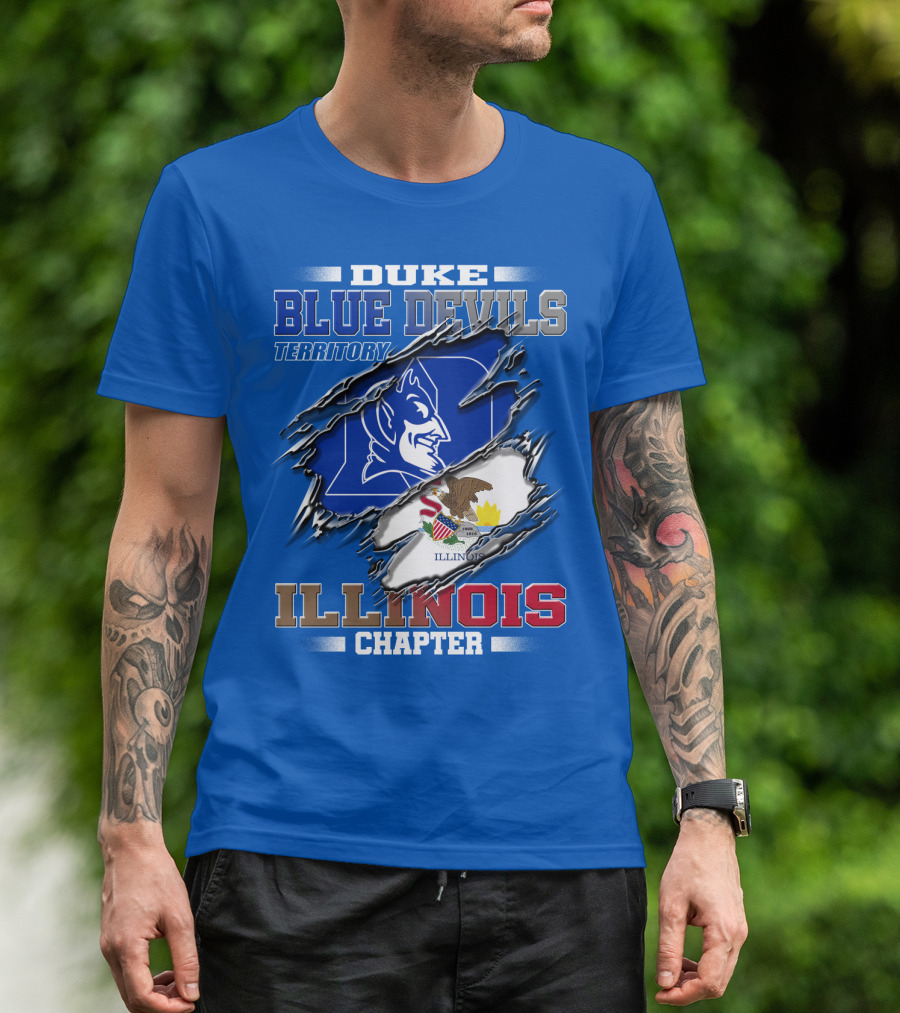 Duke Blue Devils Territory Illinois Chapter T-Shirt