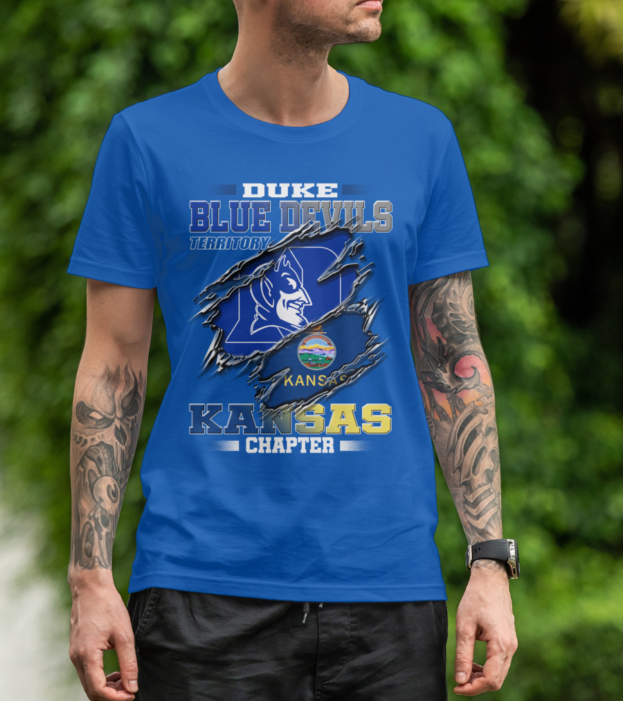 Duke Blue Devils Territory Kansas Chapter T-Shirt