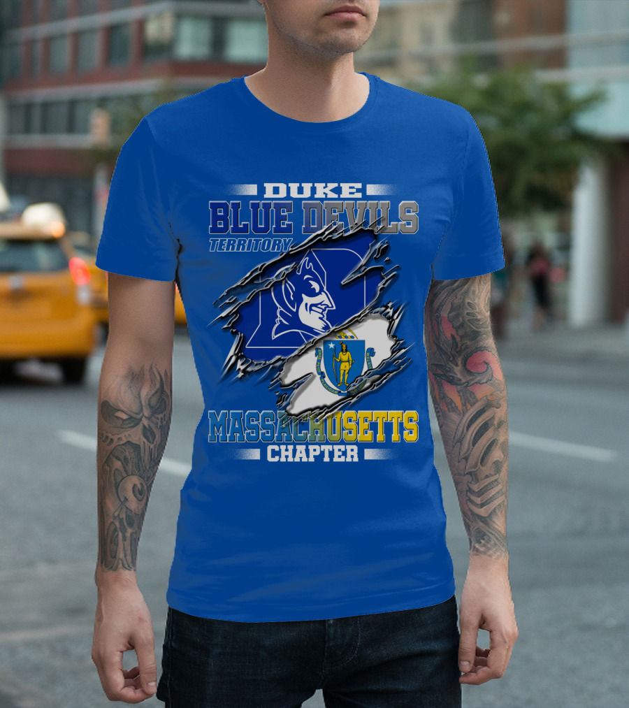 DUKE BLUE DEVILS TERRITORY MASSACHUSETTS CHAPTER T-Shirt