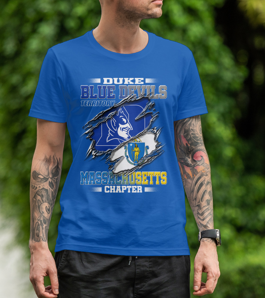 DUKE BLUE DEVILS TERRITORY MASSACHUSETTS CHAPTER T-Shirt
