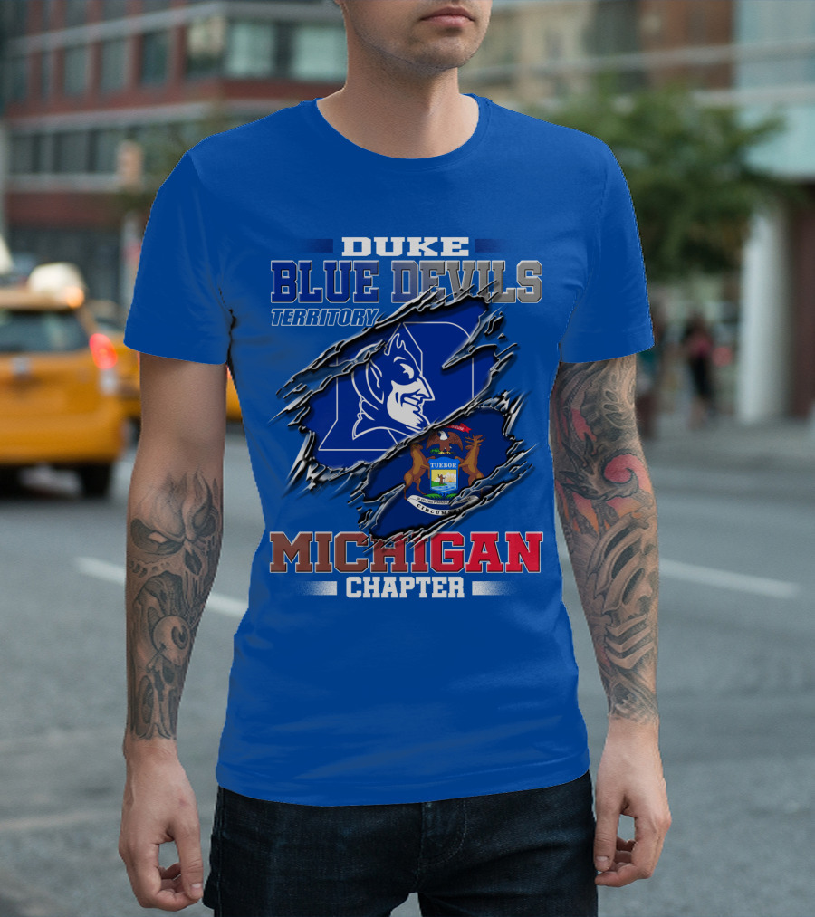 Duke Blue Devils Territory Michigan Chapter T-Shirt