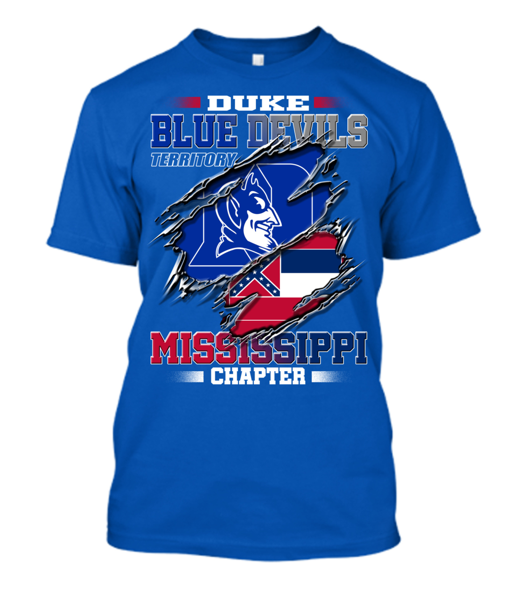 Duke Blue Devils Territory Mississippi Chapter T-Shirt