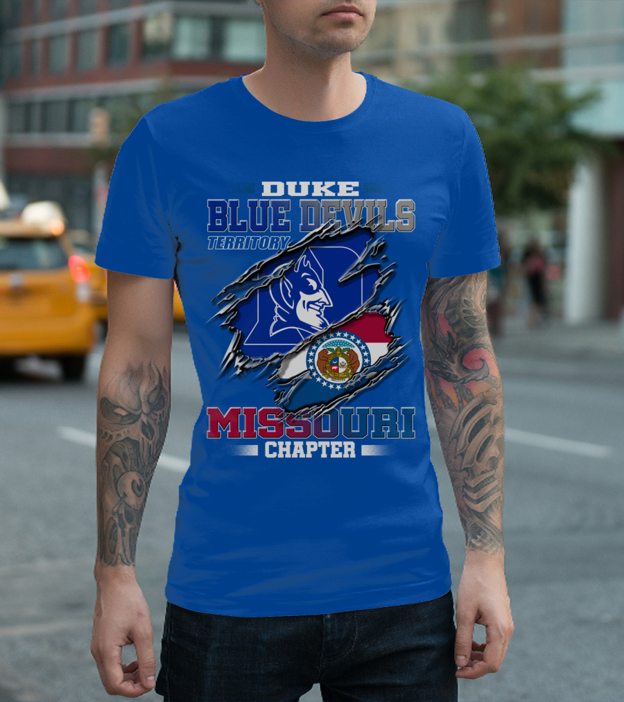 Duke Blue Devils Territory Missouri Chapter T-Shirt