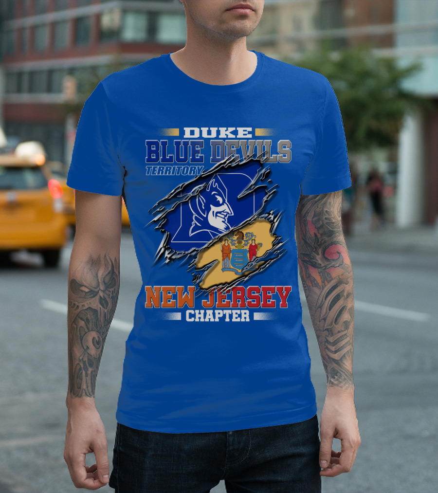 Duke Blue Devils Territory New Jersey Chapter T-Shirt
