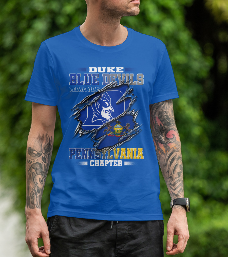 Duke Blue Devils Territory Pennsylvania Chapter T-Shirt