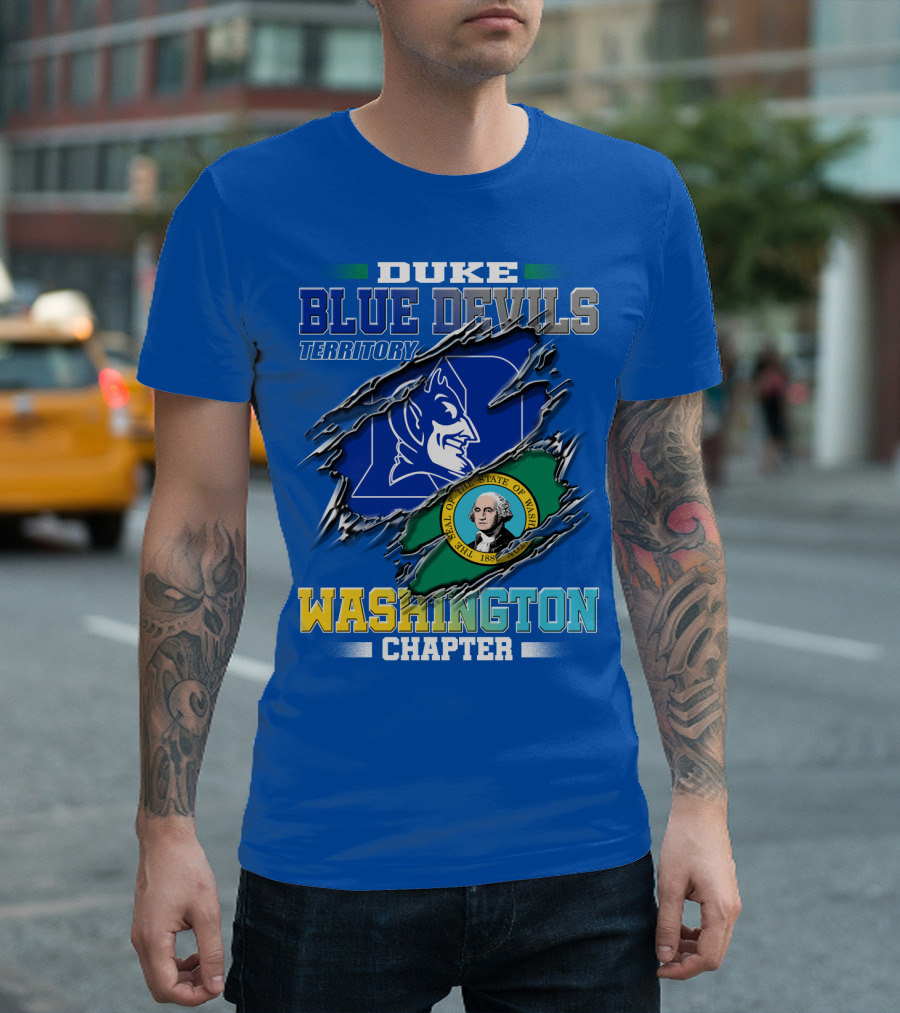 Duke Blue Devils Territory Washington Chapter T-Shirt