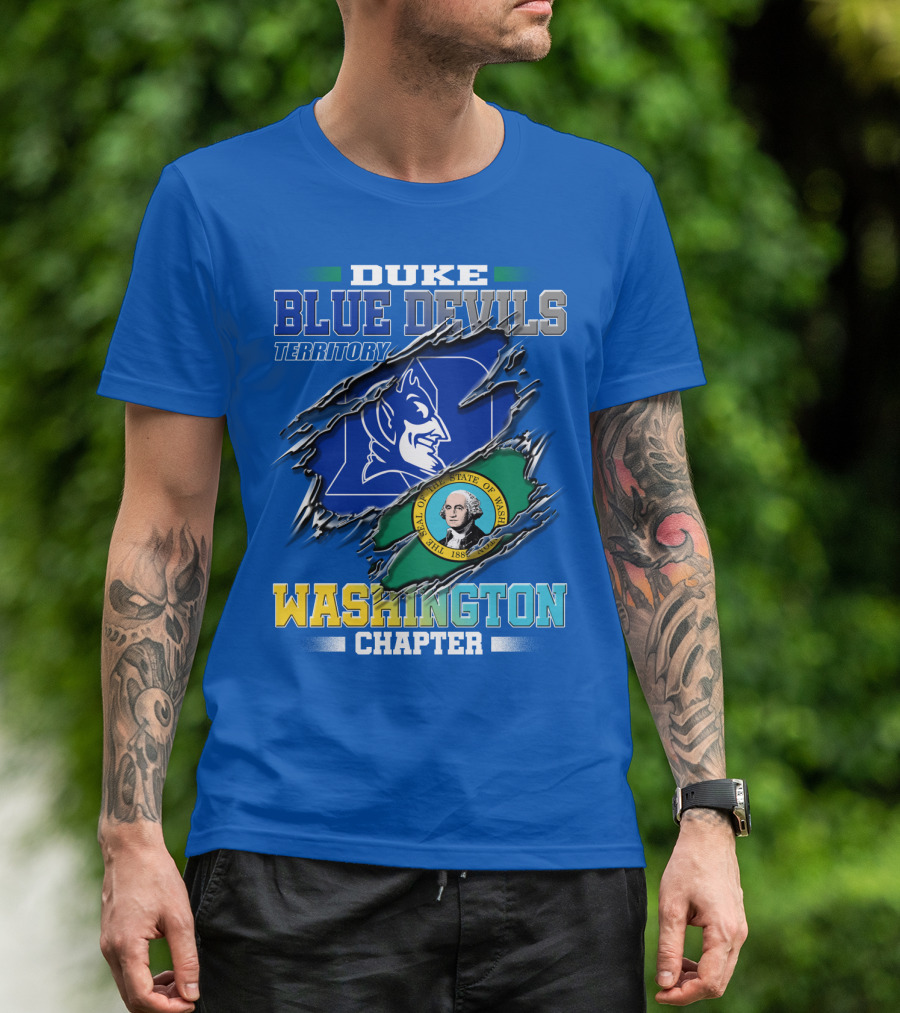 Duke Blue Devils Territory Washington Chapter T-Shirt