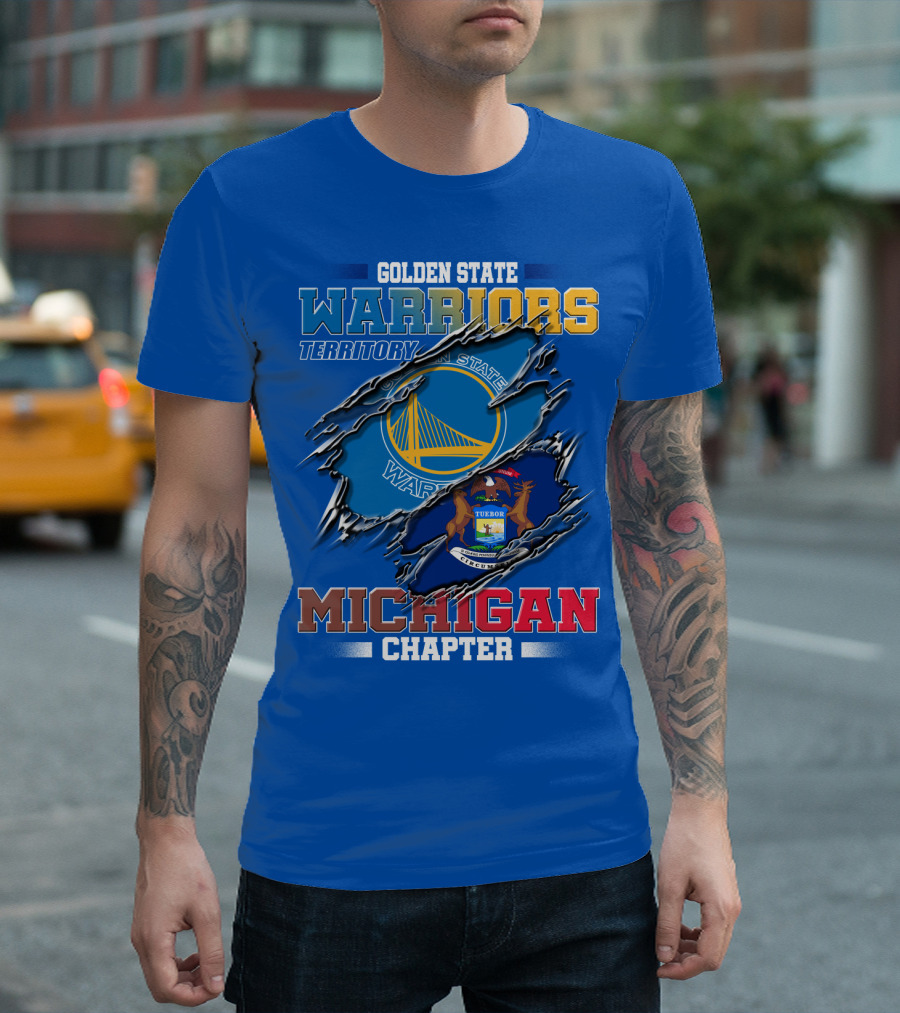 Golden State Warriors Territory Michigan Chapter T-Shirt