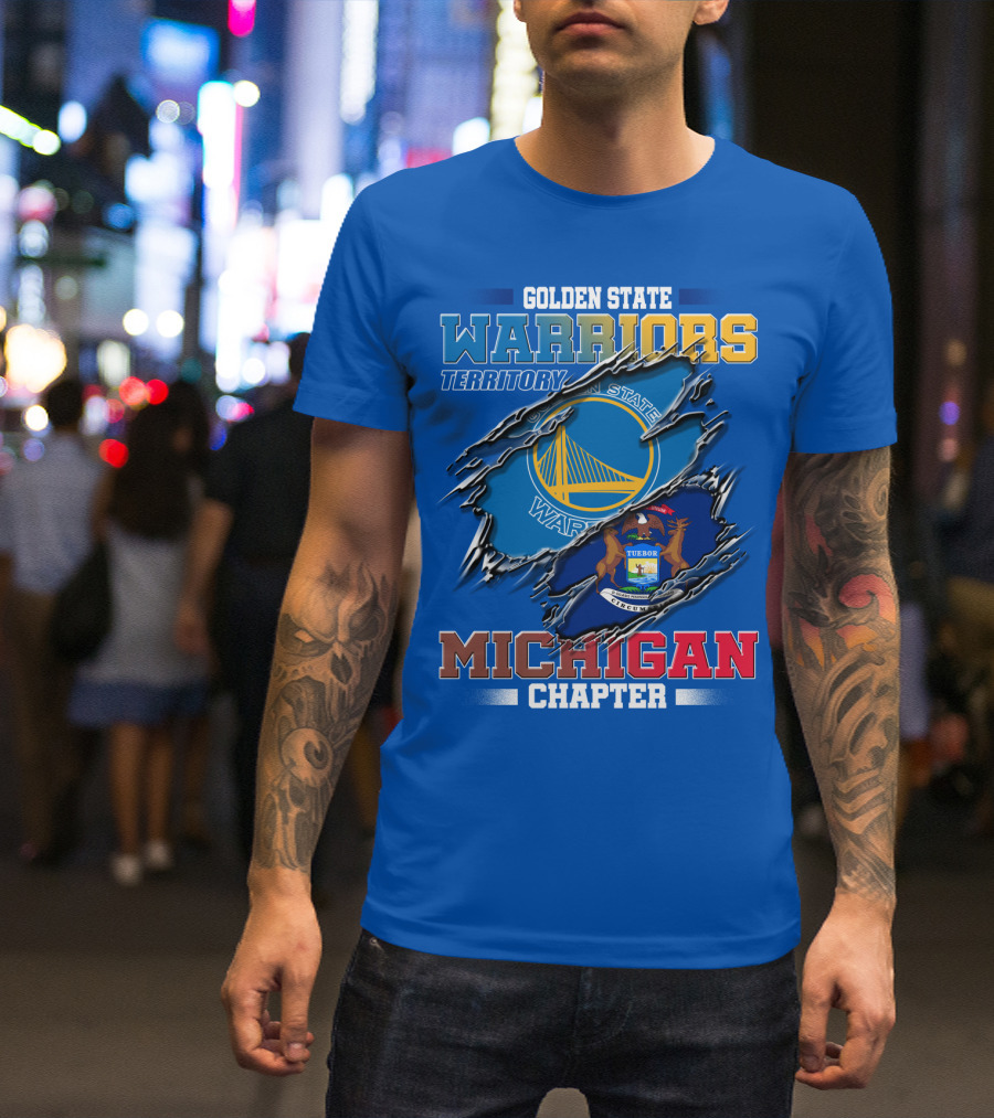 Golden State Warriors Territory Michigan Chapter T-Shirt